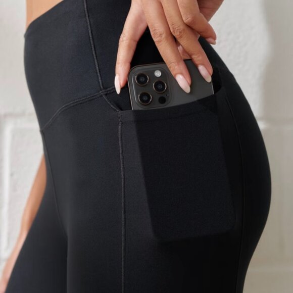 EUC Abercrombie & Fitch YPB Leggings S Black Yoga Workout Athletic - Picture 3 of 8